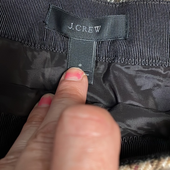 J crew 100% lambswool mini skirt with mixed tweeds - Picture 3 of 10
